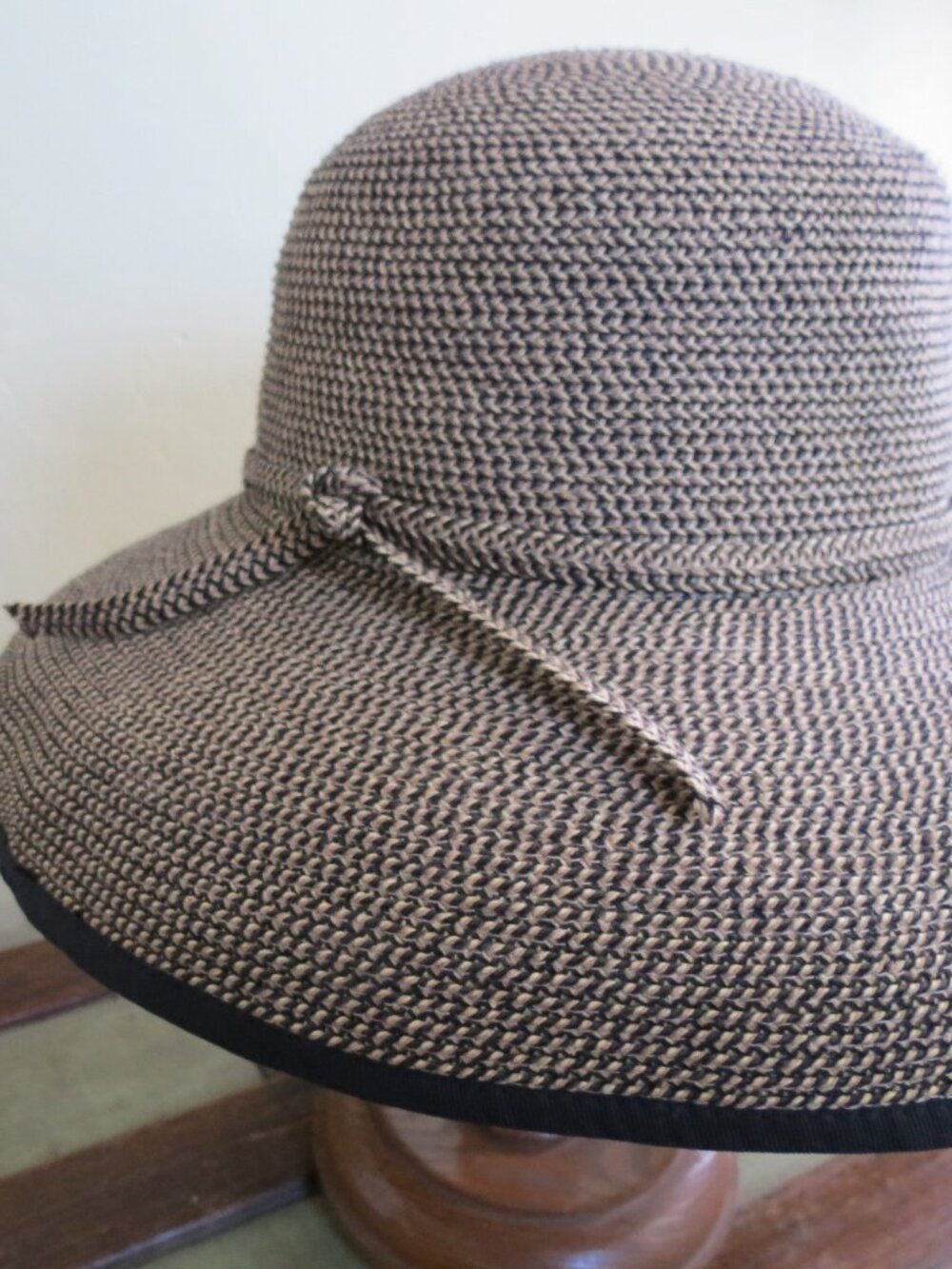 San Diego Hat Co Sun Hat Wide Brim Brown Trim